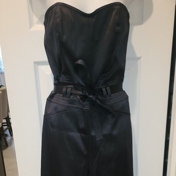 J Brand Black Shiny Jumpsuit